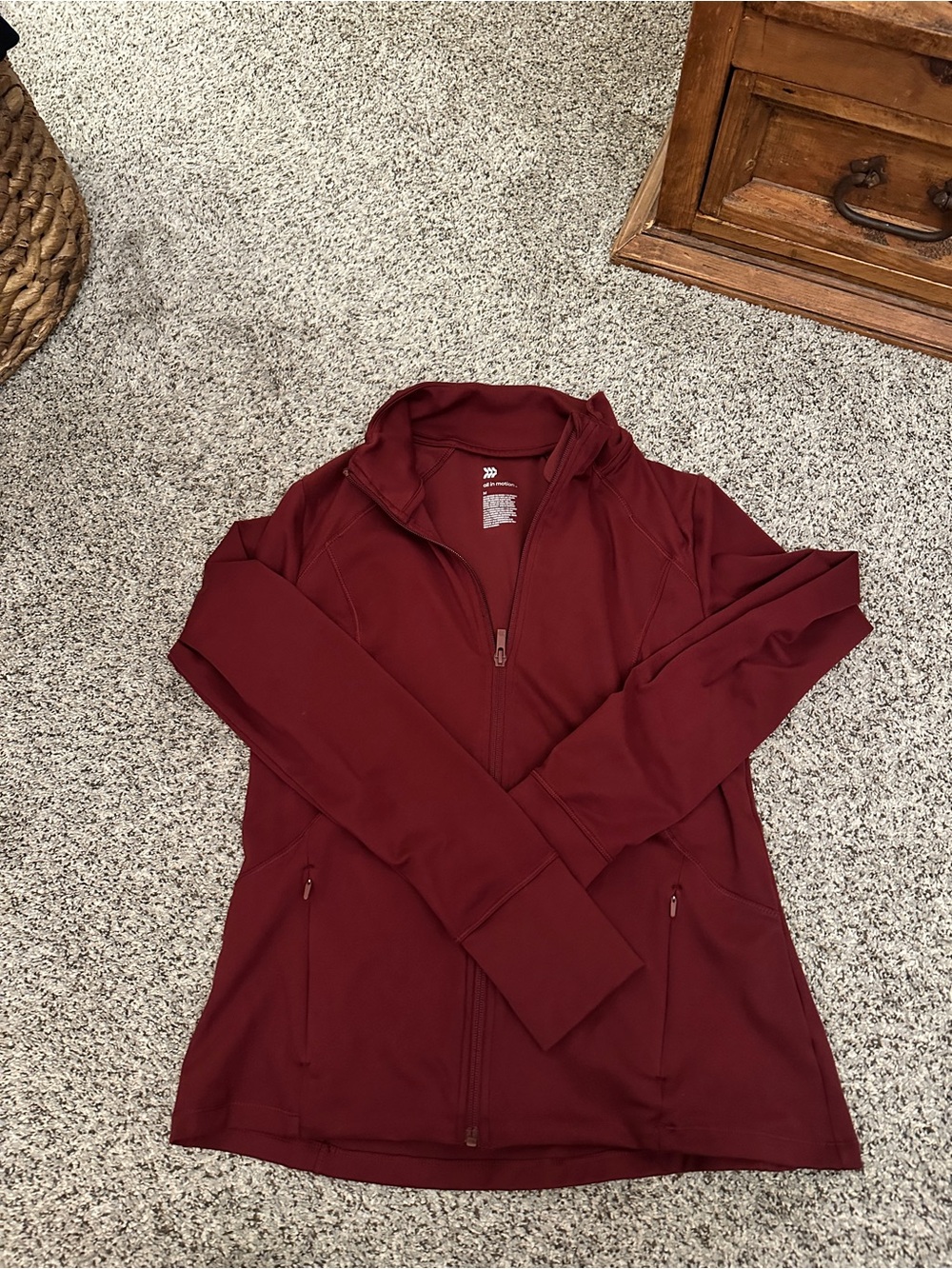 all in motion Burgundy Full-Zip Utility Jacket - Picture 2 of 3